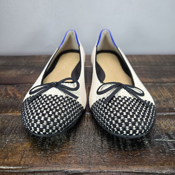 NEW Rothys The Ballet Flat Bow Womens 6.5 Flats Slip On Ballet Shoes Brown - Picture 3 of 11